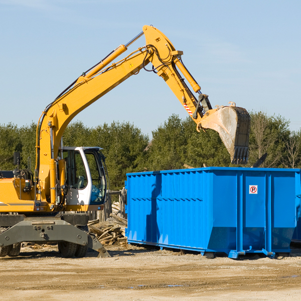 can i choose the location where the residential dumpster will be placed in Pinhook Corner OK